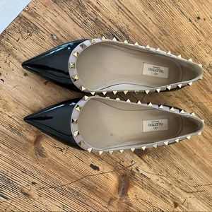 Valentino PATENT ROCKSTUD BALLET FLAT